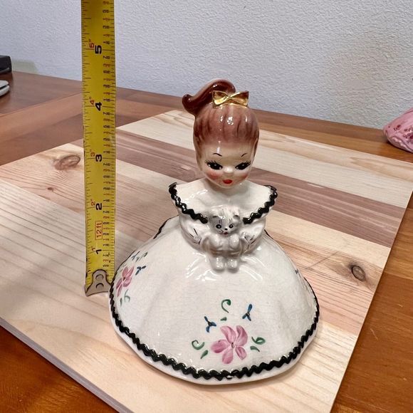 Vintage Josef Originals MINDY with her Cat Ceramic Figurine, Knick Knack - Picture 10 of 10
